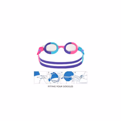 Unisex-Youth Bondi Kids Goggles, Aqua/Purple/Clear Lenses, One Size