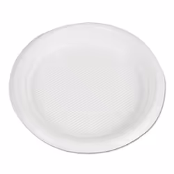 Boardwalk BWKPLTHIPS6WH, Plate, Round, Plastic, White, Monochromatic, 1000 pc(s)