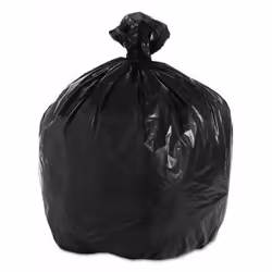 Boardwalk Low Density Repro Can Liners, 125 L, Black, Plastic, 990 mm, 838 mm, 100 pc(s)