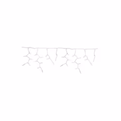Celebrations  9.5 ft. Platinum LED T5 Icicle Christmas Lights, Pure White & Warm White - 100 Count