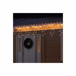 Celebrations  5.67 ft. Icicle Incandescent Light Set, Clear - 100 Lights - Case of 12