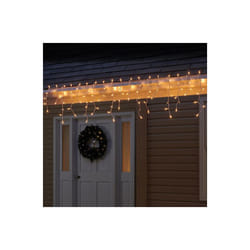 Celebrations  5.67 ft. Icicle Incandescent Light Set, Clear - 100 Lights - Case of 12