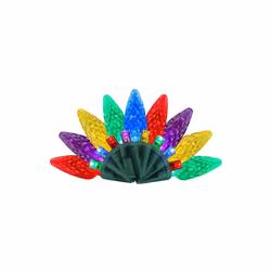Celebrations  25 ft. Platinum LED C6 String Christmas Lights, Multi Color - 50 Count