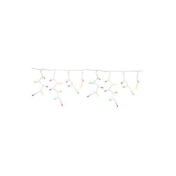 Celebrations  9.5 ft. Platinum LED T5 Icicle Christmas Lights, Multi Color - 100 Count
