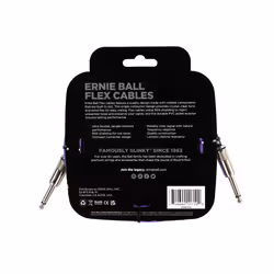 Ernie Ball Flex Instrument Cable Straight/Straight 10ft - Purple