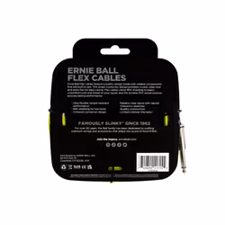 Ernie Ball Flex Instrument Cable Straight/Straight 20ft - Green