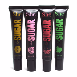 Makeup She 4 Flavors of Natural Sugar My Lips Lip Scrub Exfoliator Moisturizing Vitamin E LS480  Free Zipper Bag