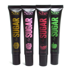 Makeup She 4 Flavors of Natural Sugar My Lips Lip Scrub Exfoliator Moisturizing Vitamin E LS480  Free Zipper Bag