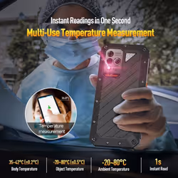NEW Ulefone Power Armor 19 12GB+256GB Global 4G Rugged Phone Dual SIM Instant-Read Thermometer