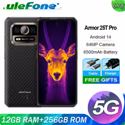 Ulefone Armor 25T Pro 256GB 5G Thermal Imaging Rugged Phone Android NFC Global