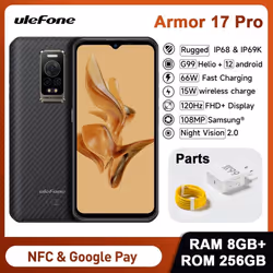 Ulefone Armor 17 PRO 8+256GB Rugged Android Phone Global Night Vision NFC 108MP
