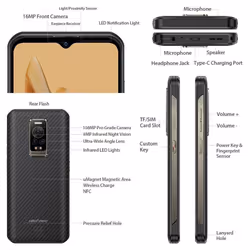 Ulefone Armor 17 PRO 8+256GB Rugged Android Phone Global Night Vision NFC 108MP