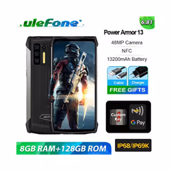 NEW Ulefone Power Armor 13 8+256GB 4G Rugged Phone Unlocked Android Dual SIM NFC