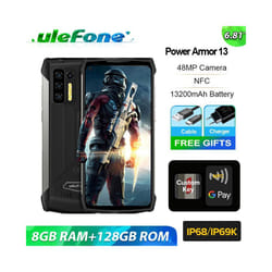 NEW Ulefone Power Armor 13 8+256GB 4G Rugged Phone Unlocked Android Dual SIM NFC