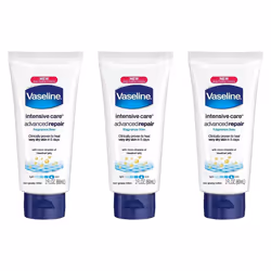 Vaseline Intensive Care Advanced Repair Fragrance Free Moisture Body Lotion 2 Oz Travel Size (Pack Of 3)