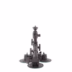 Delkin Fat Gecko Triple Mount, Black, 1/4-20"