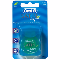 Oral B Satin Tape Mint 25m/27yd - 3 x Satin Tape