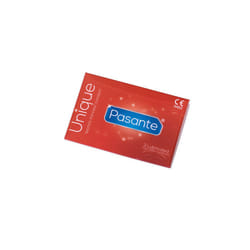 3 x Pasante Unique Non latex Condoms, ( 1 x Pack of 3 condoms )