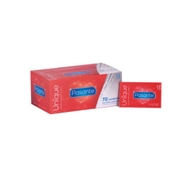 72 x Pasante Unique Non latex Condoms, ( 24 x Pack of 3 condoms )