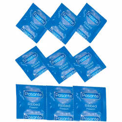 24 x Pasante Ribbed Passion Condoms | For Extra Intense Pleasure |