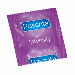 24 x Pasante Ribs & Dots Intensity Condoms | Ribbed Dotted | Ce Kite Marked