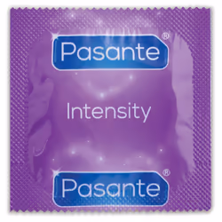 24 x Pasante Ribs & Dots Intensity Condoms | Ribbed Dotted | Ce Kite Marked