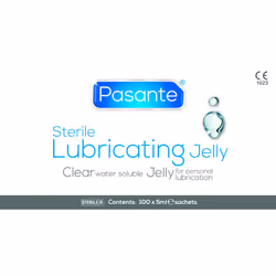 200 x Pasante Sterile Lubricating Jelly 5 ml Sachets | Water Soluble Lubricant.