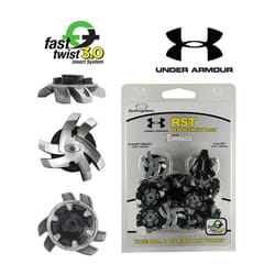 Champ Silver Tornado Under Armour Golf Shoe  Spikes Fast Twist 3 Thread Inserts