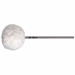 Vic Firth VicKick Beaters, Foam, Fleece, Chrome, White, 206.4 mm