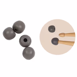 Vic Firth Universal Practice Tips, Drum sticks, Grey, Rubber, 4 pc(s)