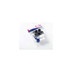 Sibel roller clips pack black/white/blue/grey, 1 pack of 6 pieces