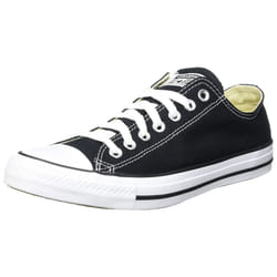 converse M9166- chuck Taylor All Star Unisex Ox Low Top Black Sneakers, 8 Women6 Men