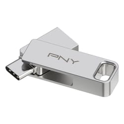 PNY DUO LINK USB flash drive 256 GB USB Type-A / USB Type-C 3.2 Gen 1 (3.1 Gen 1) Stainless steel