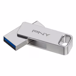PNY DUO LINK USB flash drive 256 GB USB Type-A / USB Type-C 3.2 Gen 1 (3.1 Gen 1) Stainless steel - Additional view 2