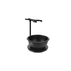 Deluxe Heavyweight Matte Black Shaving Brush Razor Stand with Big Soap Bowl Set,Dad Gifts,Boyfriend Gifts,Husband Gifts for Him