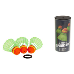 Speedminton Cross 3Pk Speeder TubeBirdies for Outdoor Games Speed Badminton/Crossminton
