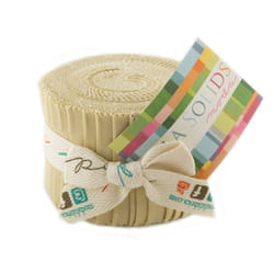 Bella Solids Parchment Junior Jelly Roll 20 2.5-inch Strips Moda Fabri