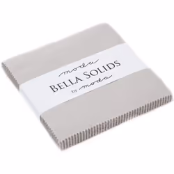 Bella Solids Gray Charm Pack 42 5-inch Squares Moda Fabrics 9900PP 83