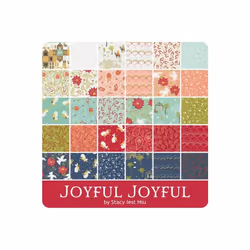 Moda Fabrics Joyful Joyful Layer Cake  42-10'' Precut Fabric Quilt Squ