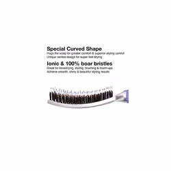 Olivia Garden FingerBrush Scalp-Hugging & Vented Combo Paddle Hair Brush (ionic & 100% boar bristles) FBCO-GD (Grande)