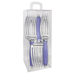 Olivia Garden Finger Brush ScalpHugging  Vented Paddle Hair Brush 3Piece Kit
