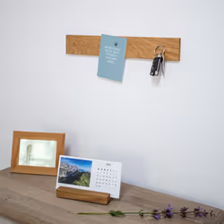 Wooden Magnetic Key Holder I Key Tray I Magnetic Knife Rack I Wall Decoration Made of Wood Handmade in Bavaria I Key Hanger Home I Key Holder (Oak, 45