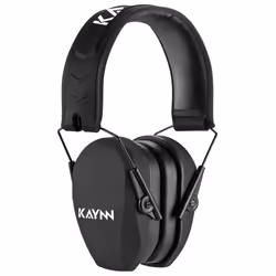 KAYNN 018 Shooting Ear Protection NRR 27dB Adjustable NoiseReducing Hearing Protection Slim Earmuffs for Shooting1PackBlack