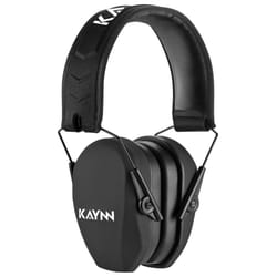 KAYNN 018 Shooting Ear Protection NRR 27dB Adjustable NoiseReducing Hearing Protection Slim Earmuffs for Shooting1PackBlack