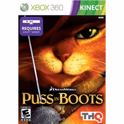 THQ Puss in Boots, Xbox 360 Kinect, ESP, Xbox 360, E10+ (Everyone 10+)