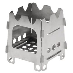 Lixada Titanium Outdoor Camping Stove Portable Ultralight Folding Wood Stove Pocket Stove Camping - Titanium S