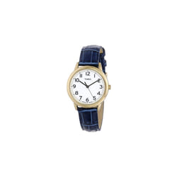 Timex Women?s T2N954 South Street Blue Croco Pattern Leather Strap Wat