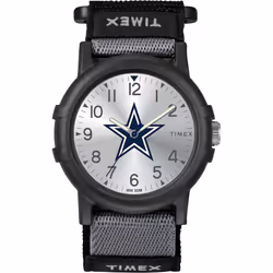 Timex NFL Recruit 38mm Watch - Dallas Cowboys with Black Fabric Strap