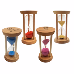 10 Minutes Wooden Frame Sand Timer with Yellow Hourglass Home Decor