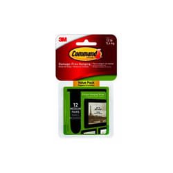 Command Medium Black Picture Hanging Strips, Pack of 12